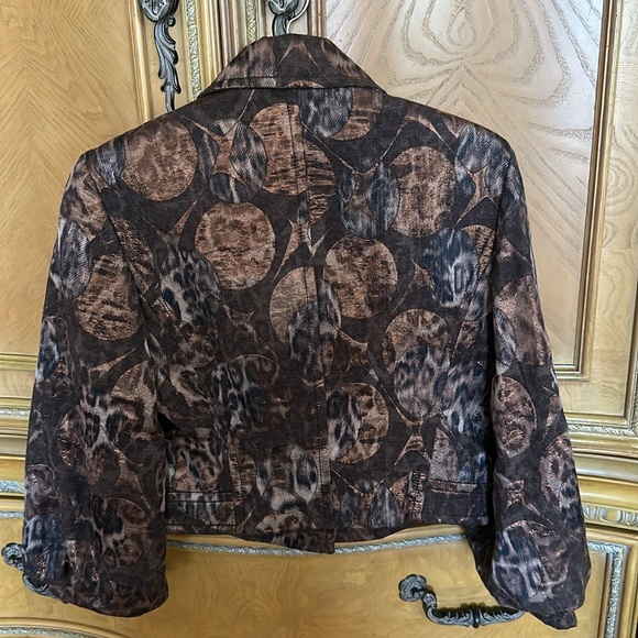 Louis Feraud Leopards Print Evening Jacket - Picture 2 of 14